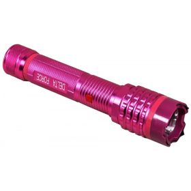 7.5" 10 Million Volt Pink Delta Force Stun Gun with Led Light