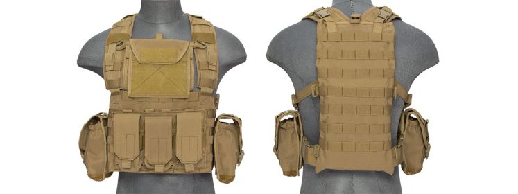 SCA-307T Modular Chest Rig in Tan
