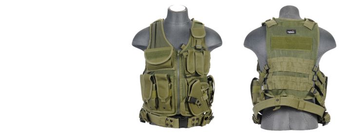 SCA-310G Cross Draw Vest in OD